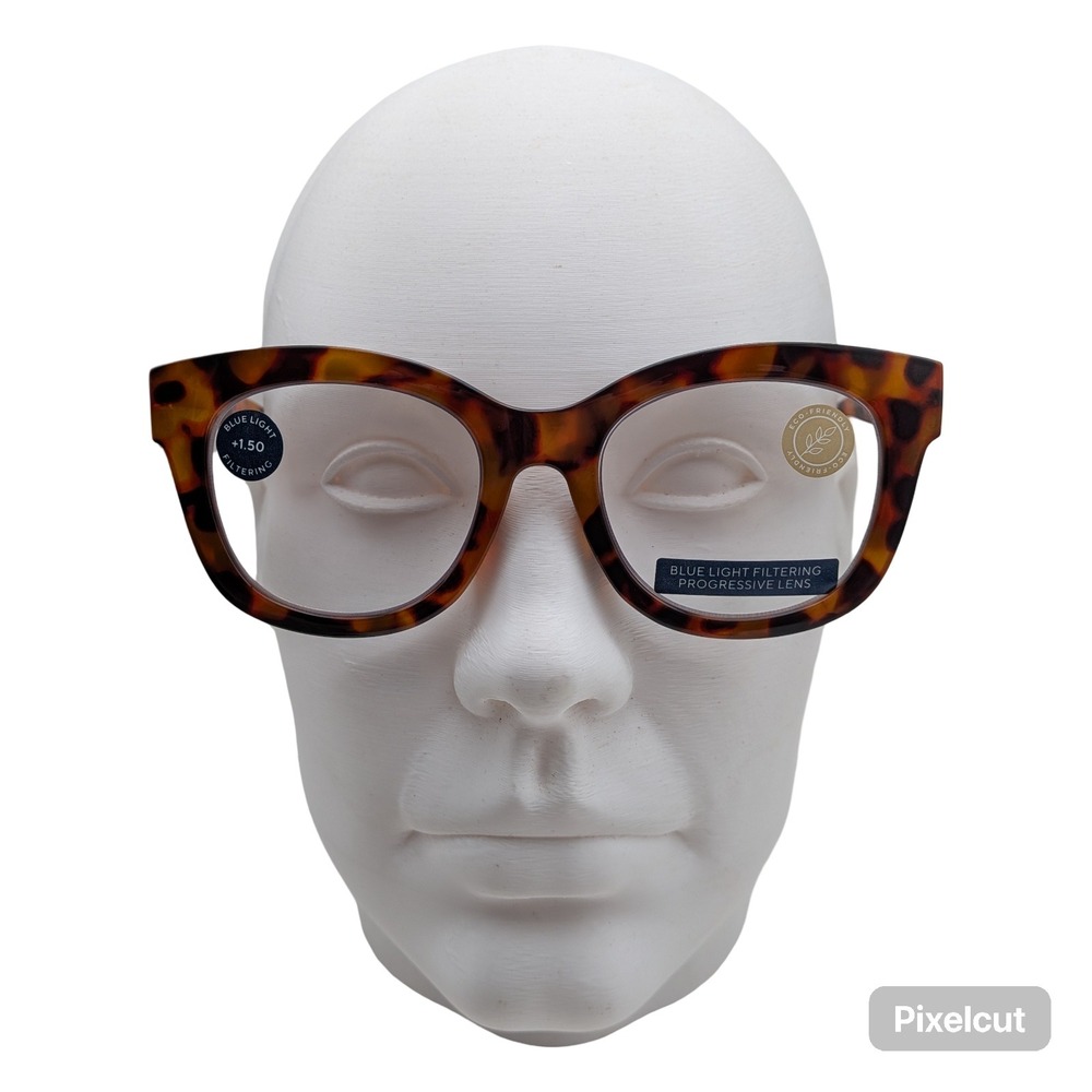 Peepers Center Stage Progressive Tortoise +1.50 Blue Light Reading Glasses